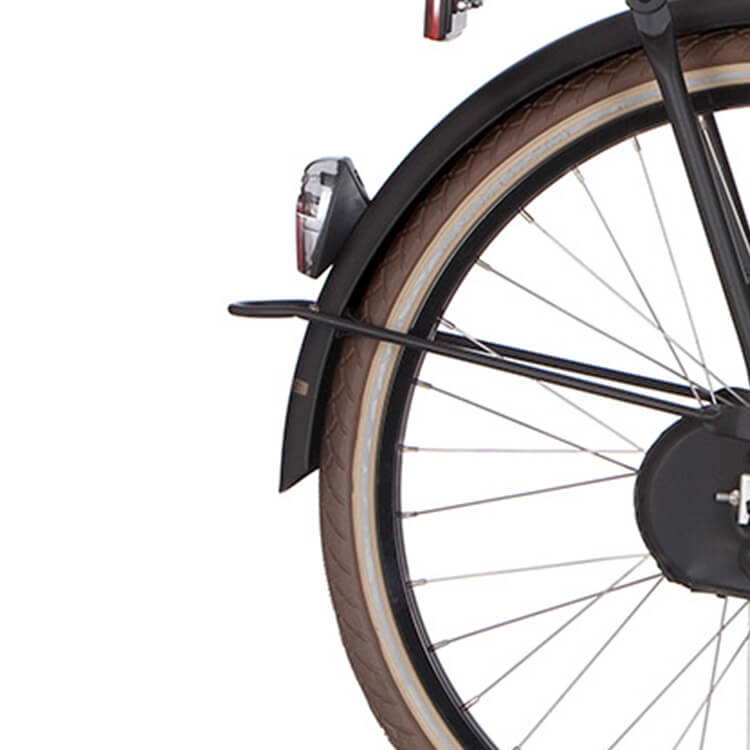 Cortina Spatbord achter 26 U4 gitzwart mat