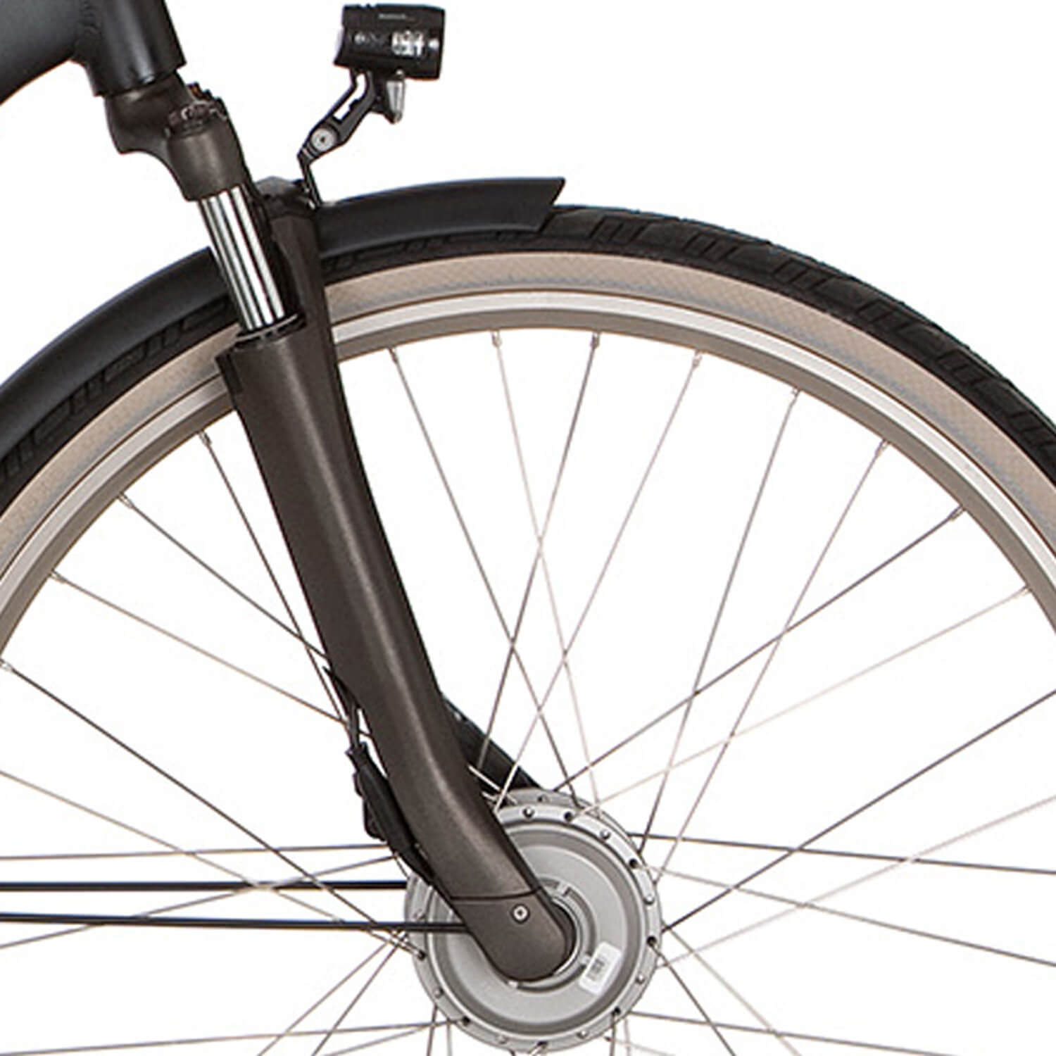 Cortina voorvork E-Yoya Plus D57 saffierzwart mat