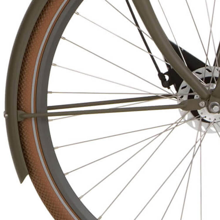 Cortina Spatbordstang voor 28 U4 donker olijf mat