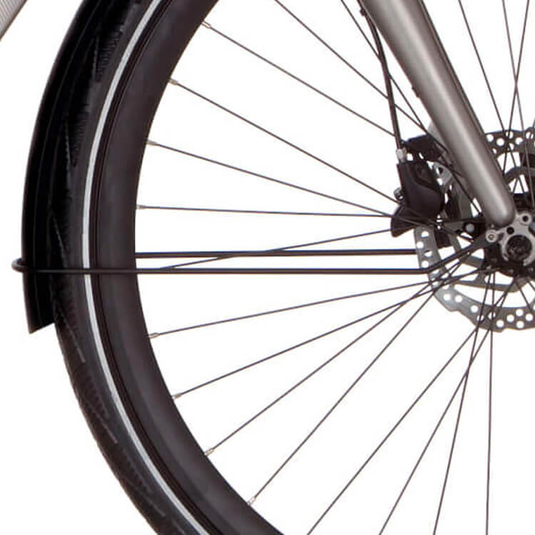 Cortina spatbordstang voor 28 mozzo gitzwart mat