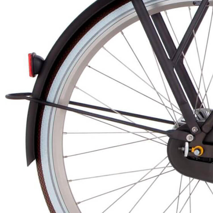 Cortina Spatbordstang achter 28 E-U4 muisgrijs mat