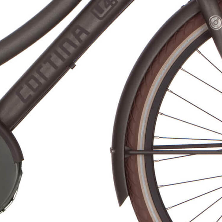 Cortina Spatbord voor 24 U4 zwart goud mat