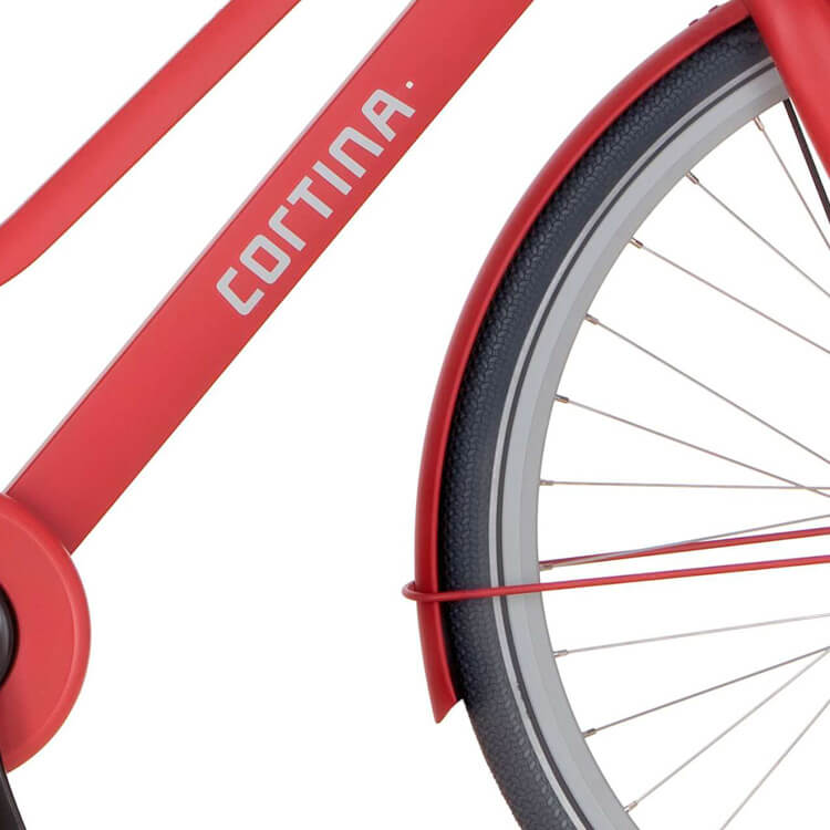 Cortina Spatbord voor 28 Common true red mat