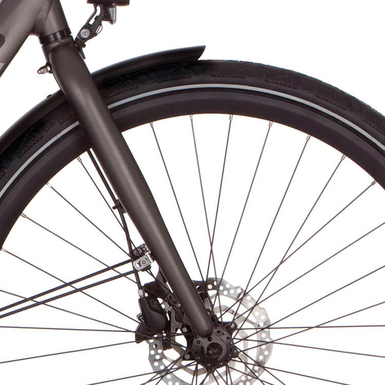 Cortina voorvork E-Mozzo eclips zwart mat