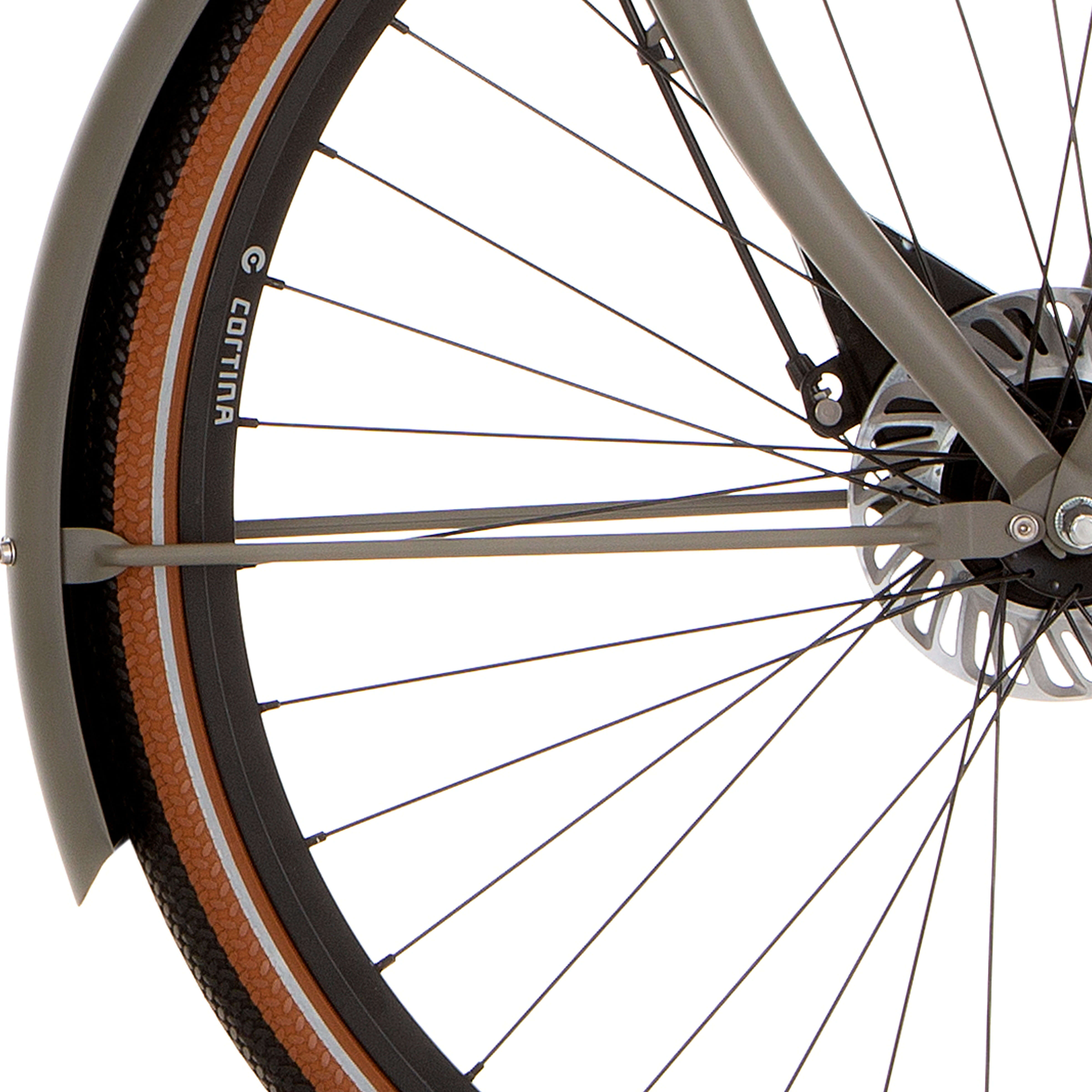 Cortina spatbordstang voor 28 e-u4 kwartsgrijs mat