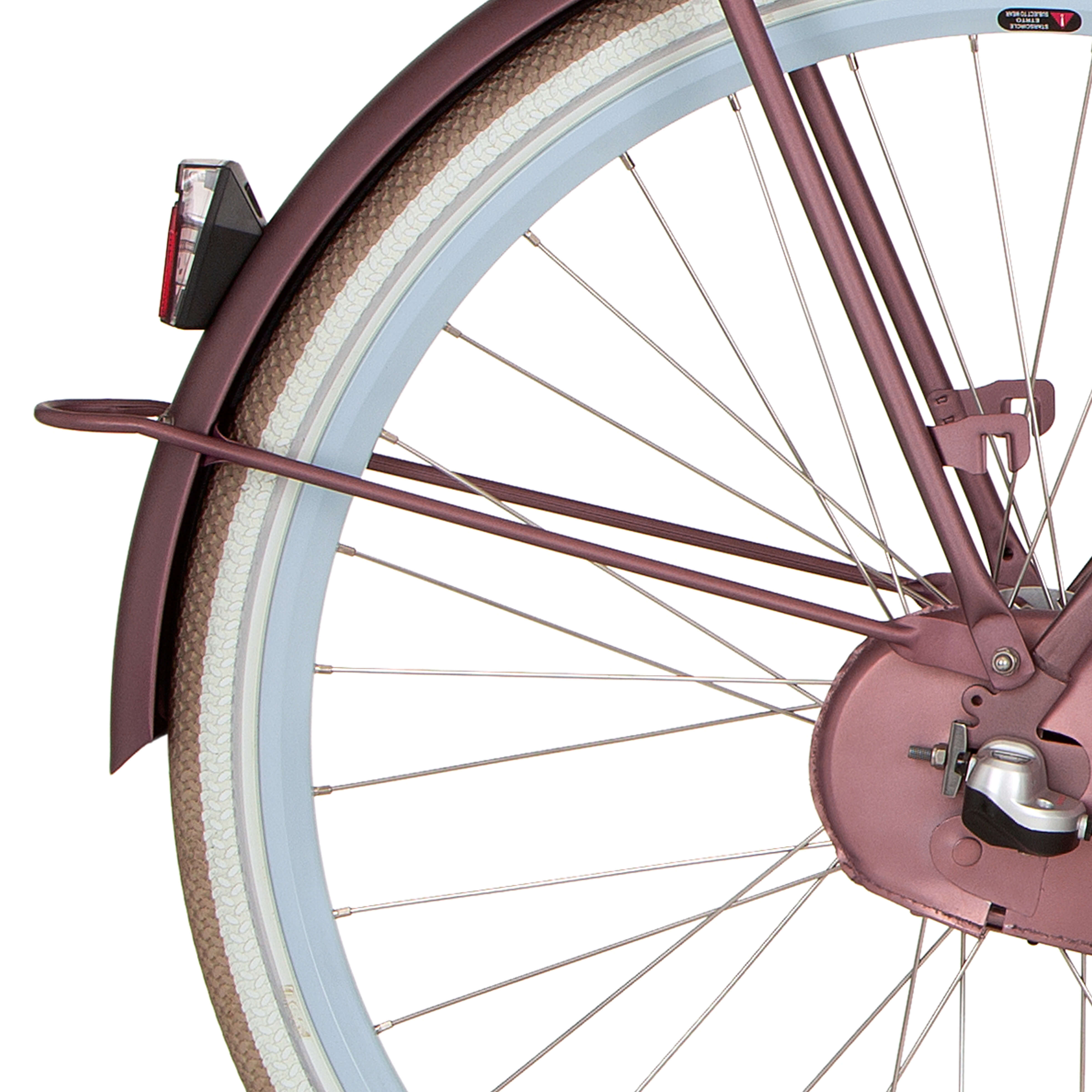 Cortina spatbordstang achter 28 u4 pikant zilver mat