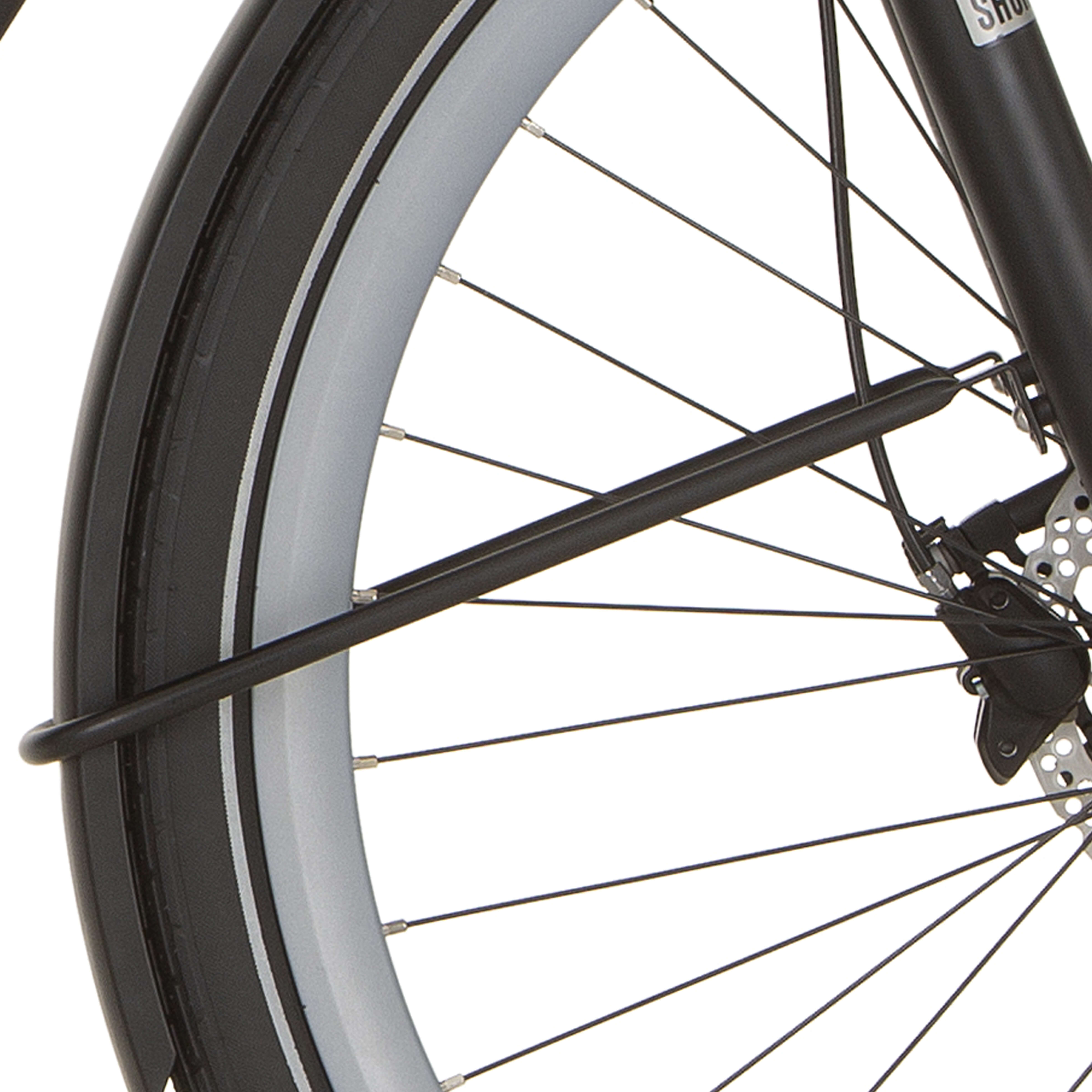 Cortina spatbordstang voor 28 quieto gitzwart mat