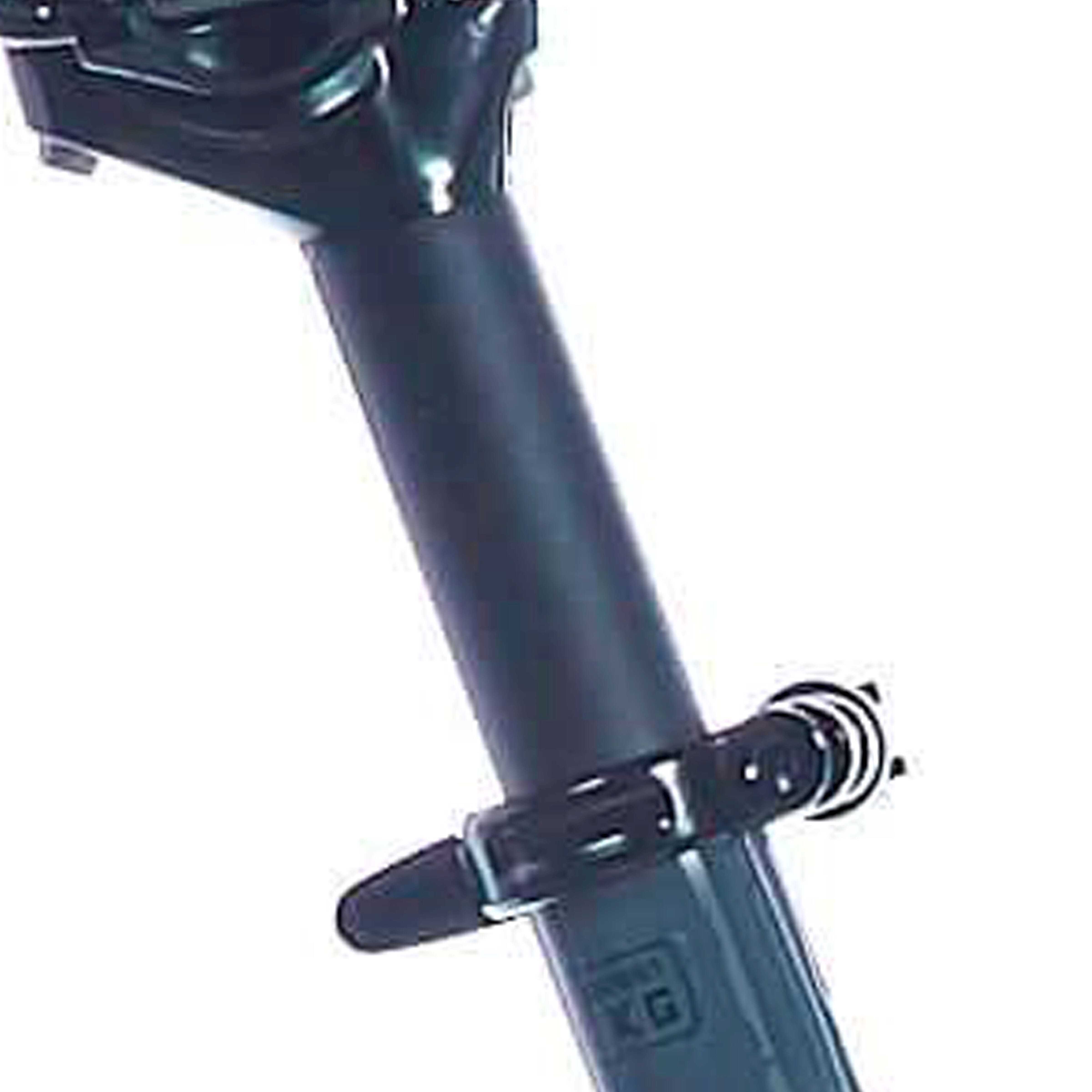 Cortina zadelpen 27,2 x 350 alu zwart mat