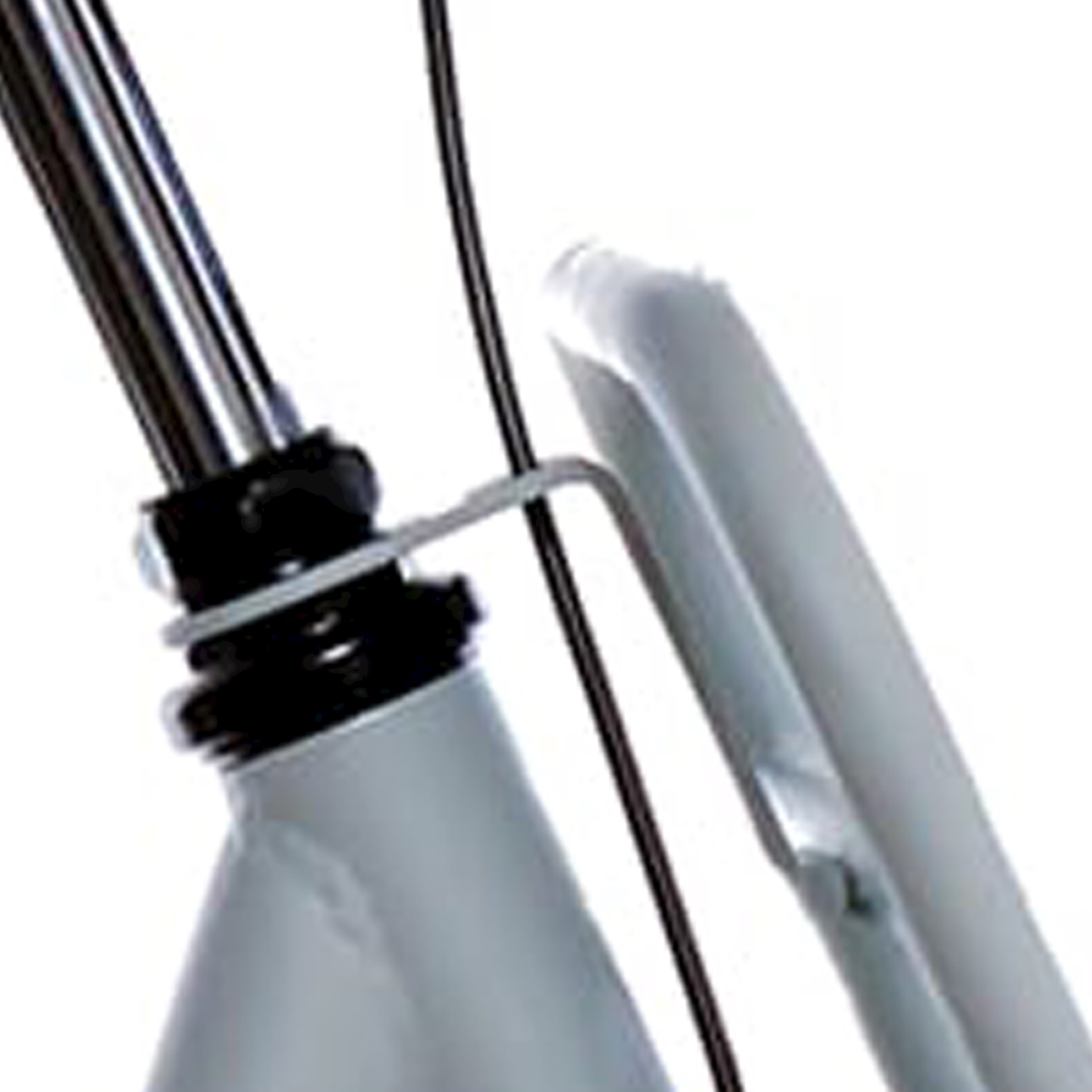 Cortina balhoofd beugel voordrager 26 M glad grijs mat