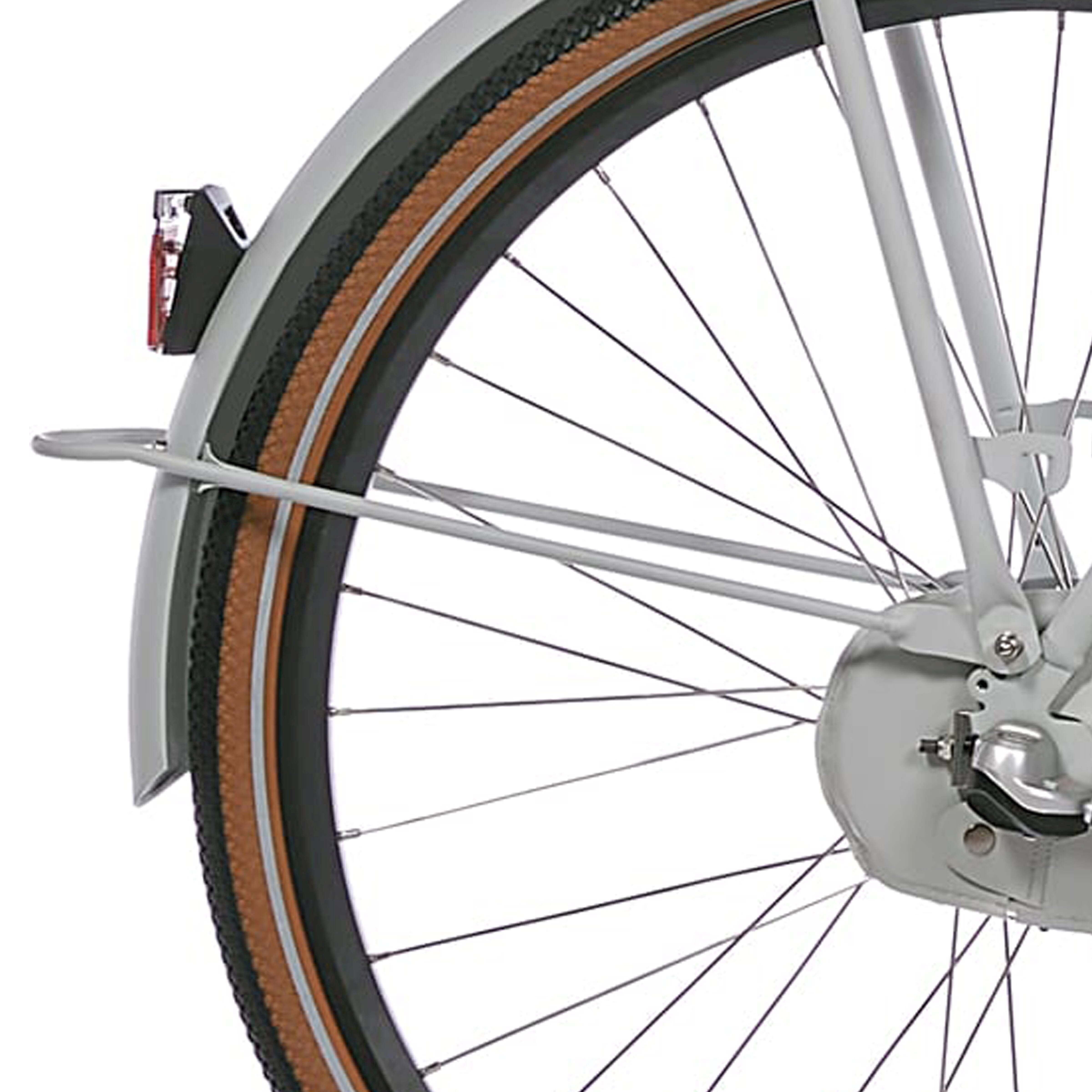 Cortina Spatbordstang achter 28 U4 glad grijs mat