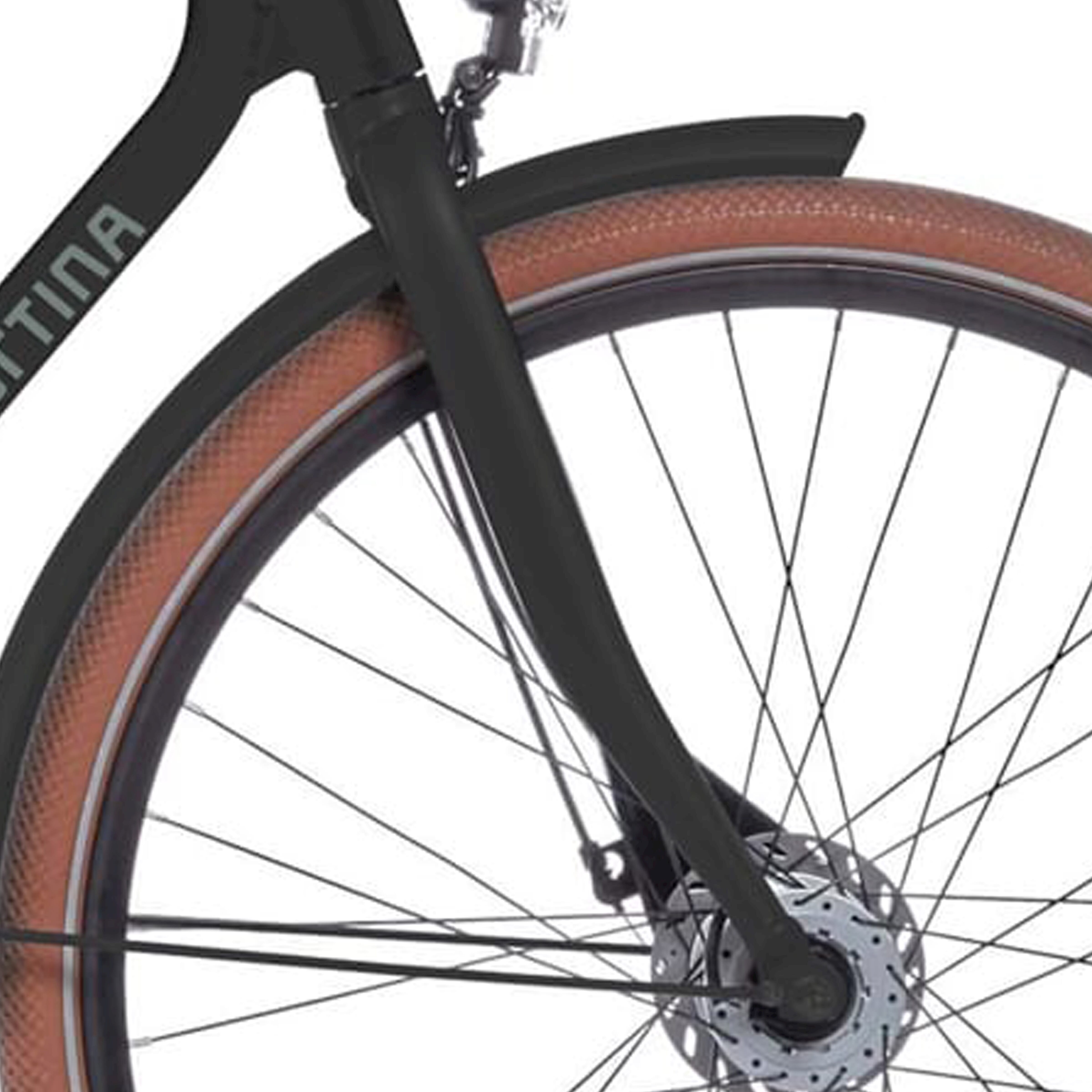 Cortina voorvork Foss D arrant zwart mat