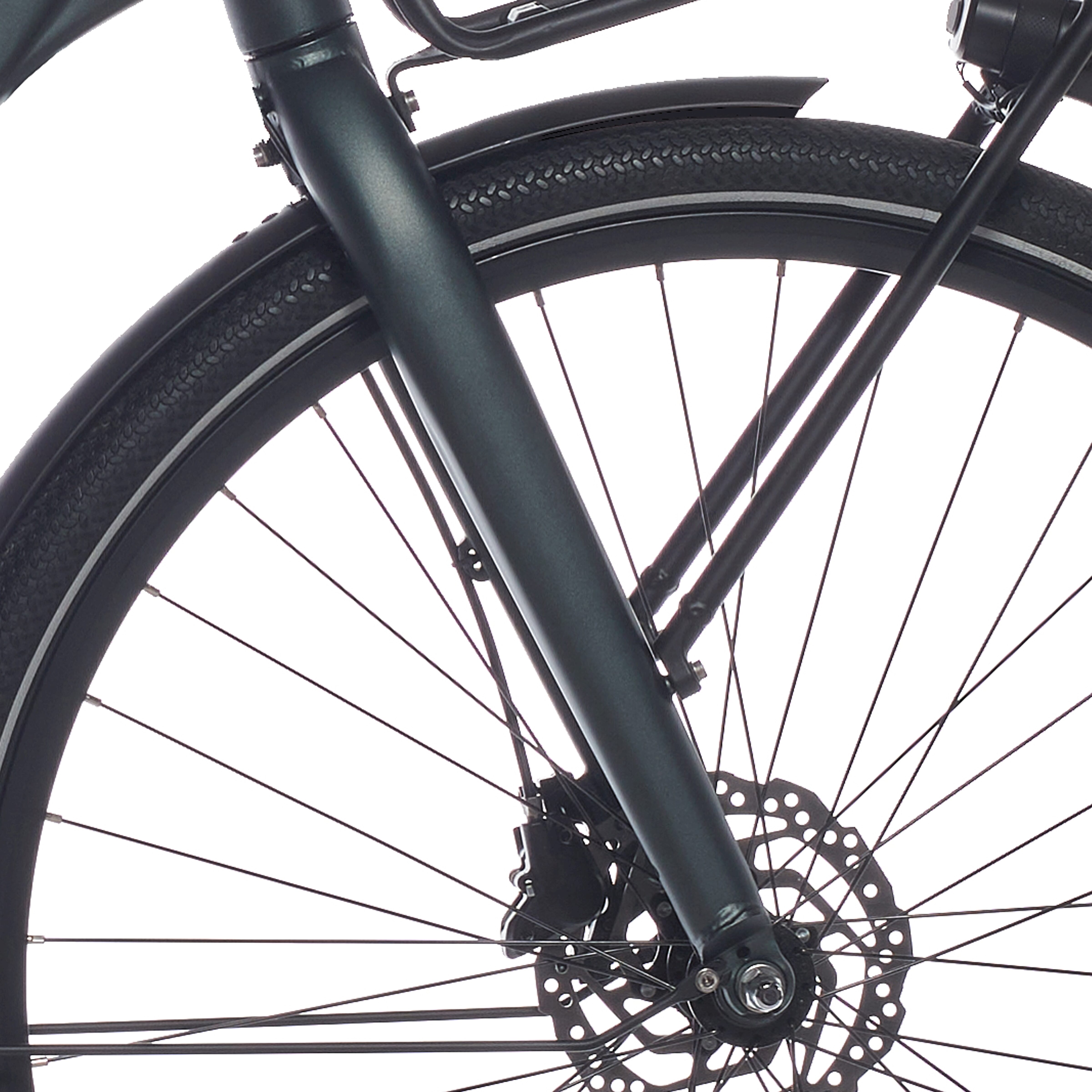 Cortina voorvork E-Common DB donkergroen metallic mat