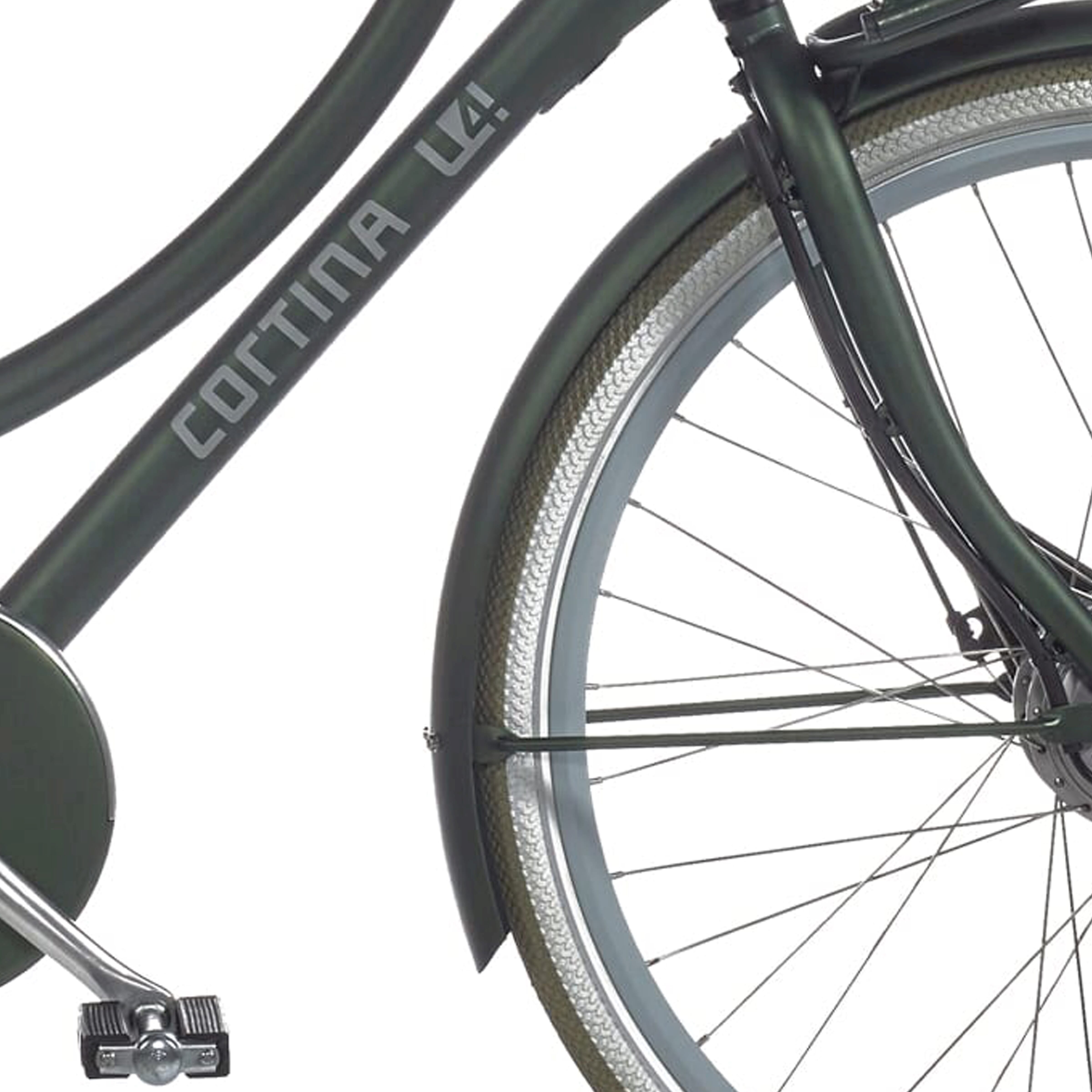 Cortina spatbord voor 28 e-u4 jagergroen mat