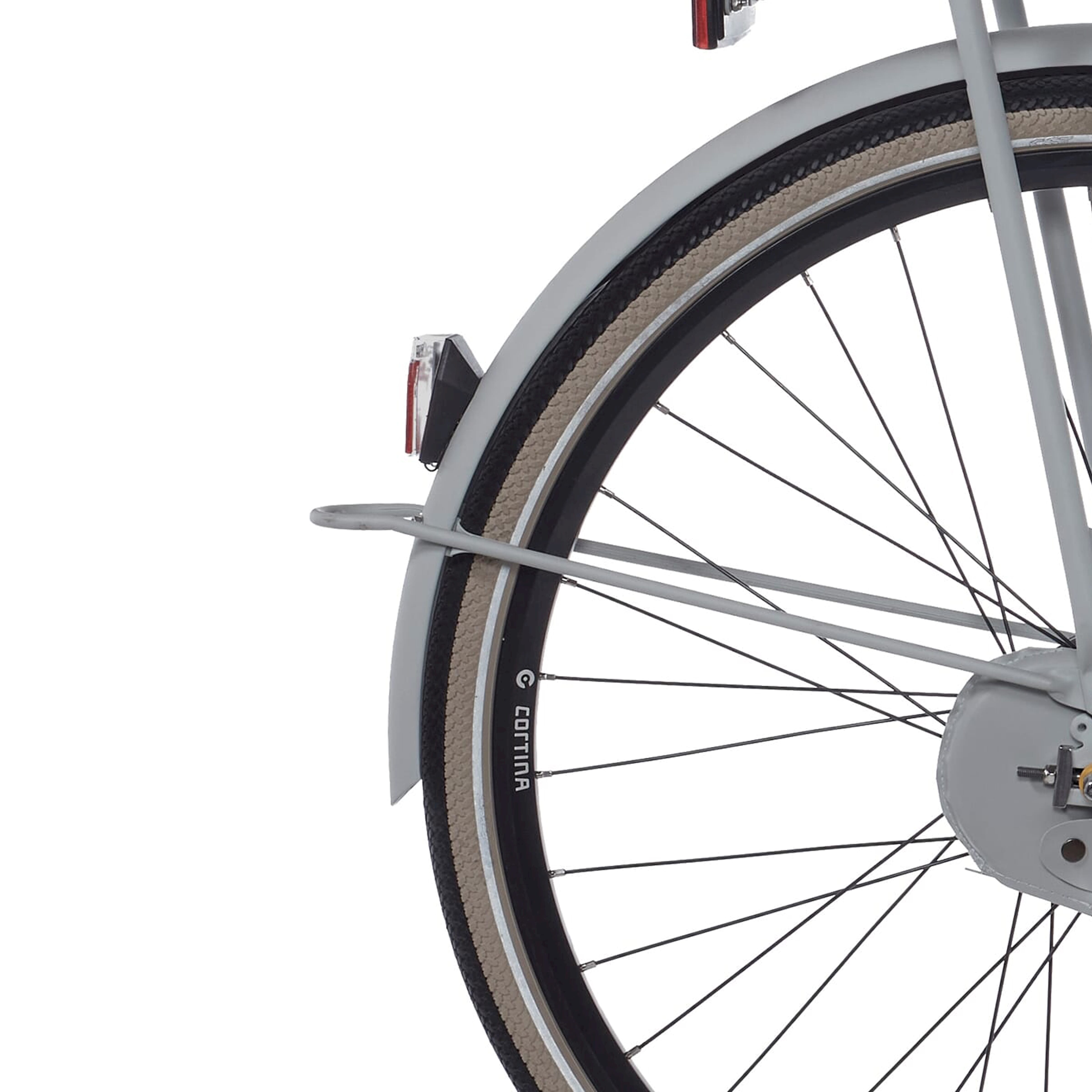 Cortina Spatbord achter 28 U4 glad grijs mat zd