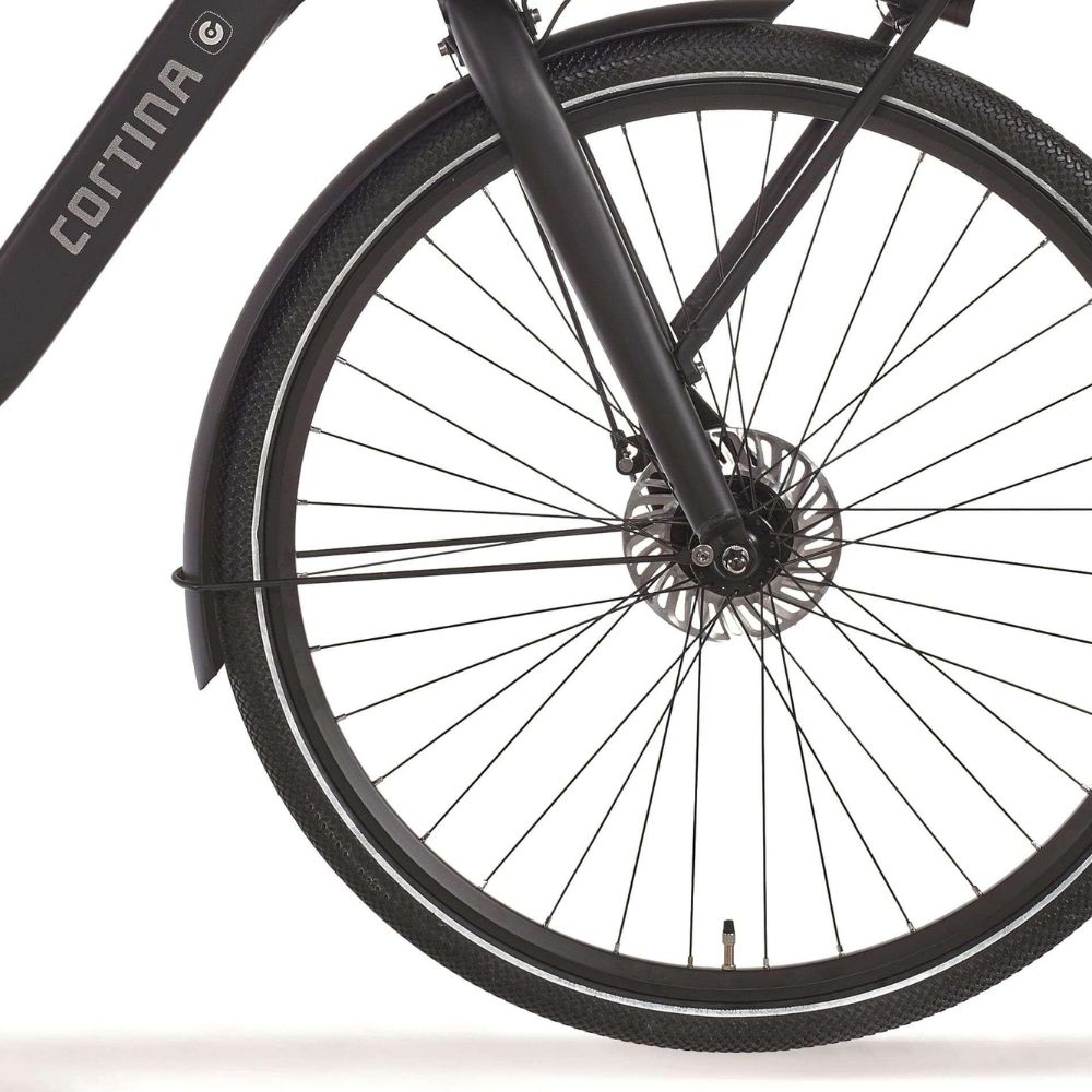 Cortina spatbord voor e-common gitzwart mat