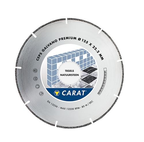 Carat diamantzaagblad 125x22.2 galvano