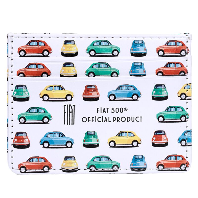 Fiat500 retro stoffen rfid-bescherming kaarthouder