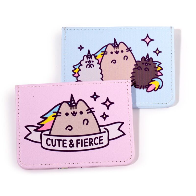 Union pusheen de kat stoffen rfid-bescherming kaarthouder