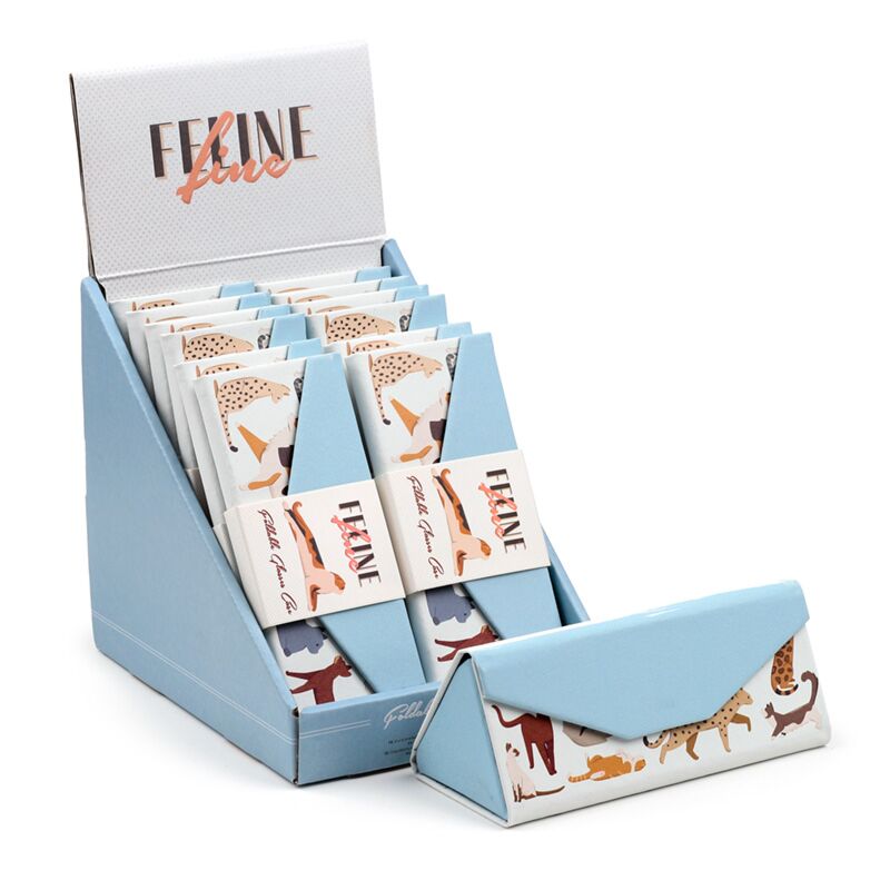 Feline fijne katten opvouwbare zonnebrilhouder