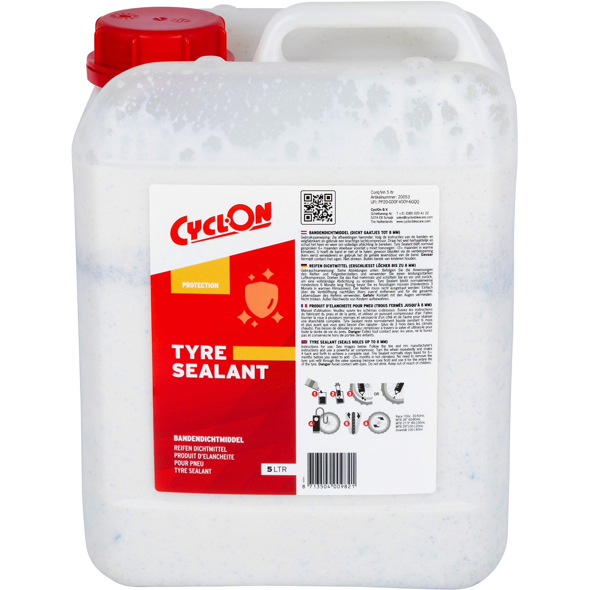 Cyclon HQ bandenafdichtmiddel 5 liter