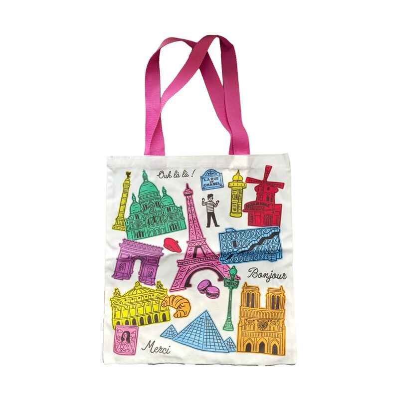 Je t'aime paris herbruikbare polykatoen tas