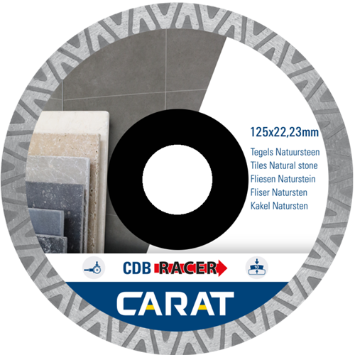 Carat diamantzaag tegels natuursteen ø125x22,23mm cdbm racer