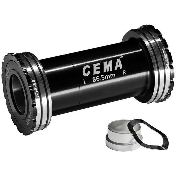 Cema bracketas bb386 sram gxp sg3 coated keramisch zwart