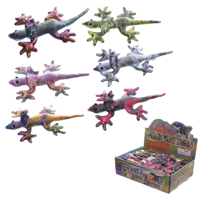 Hagedis dierenknuffels zanddieren 18cm