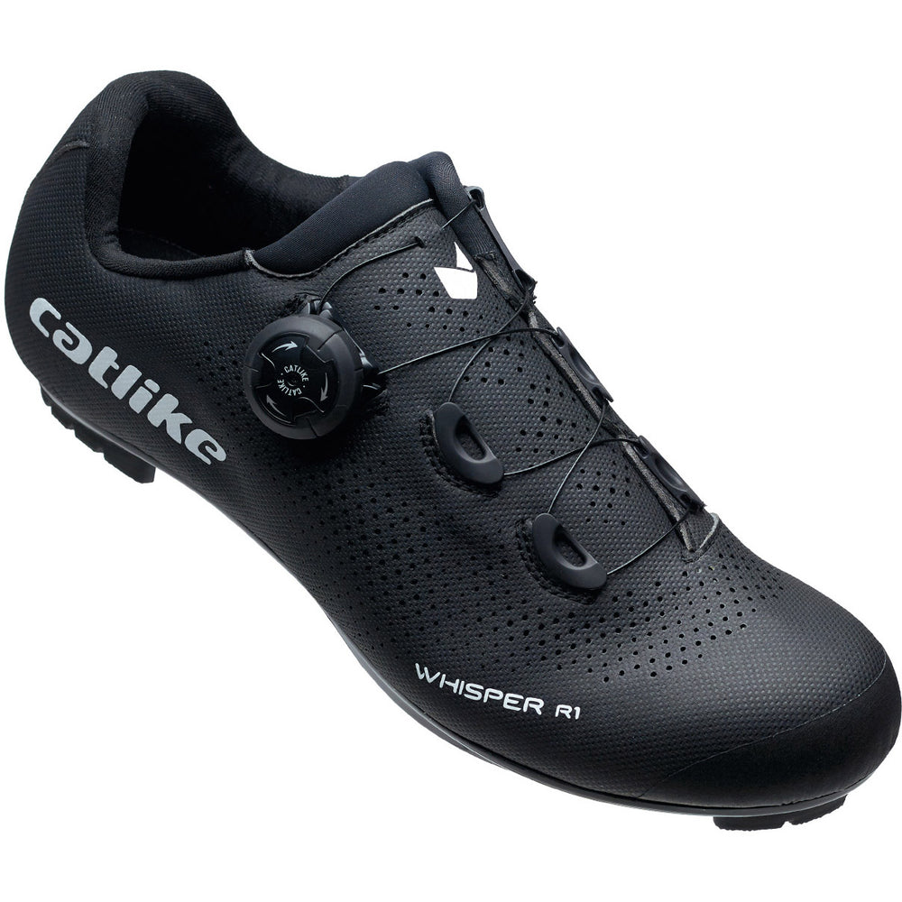 Katachtige raceschoenen Whisper R1 Nylon maat 44 zwart