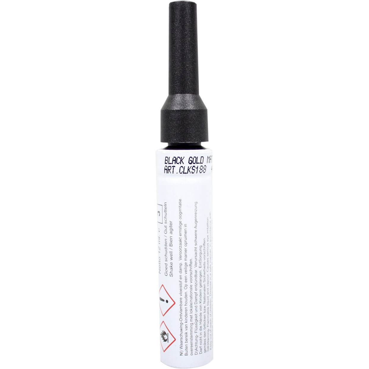 Cortina lakstift zwart goud mzz 28357 mat