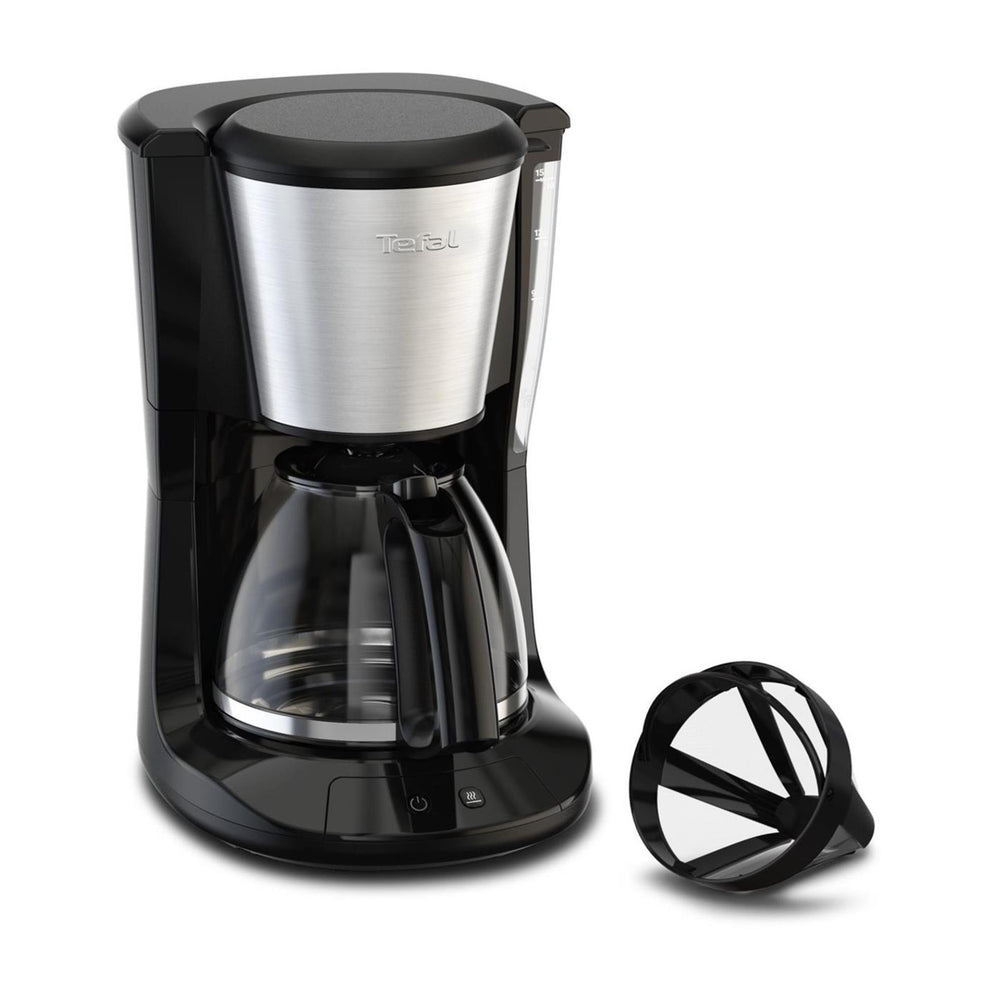 Tefal subito rvs filterkoffiezetapparaat 1,25l 15-kops 1000w