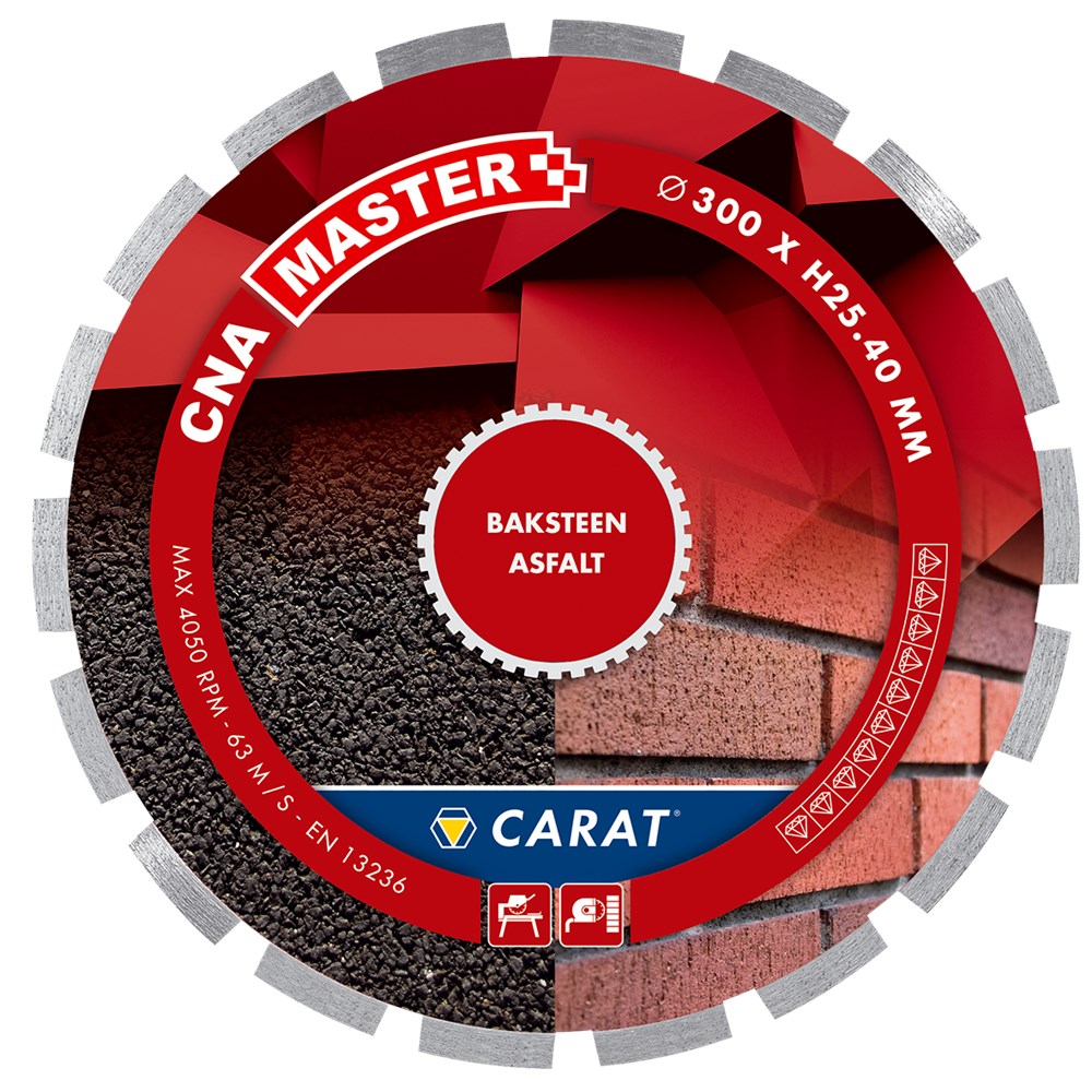 Carat diamantzaag baksteen ø370x30,00mm, cna master - cnam370500 | - cnam370500