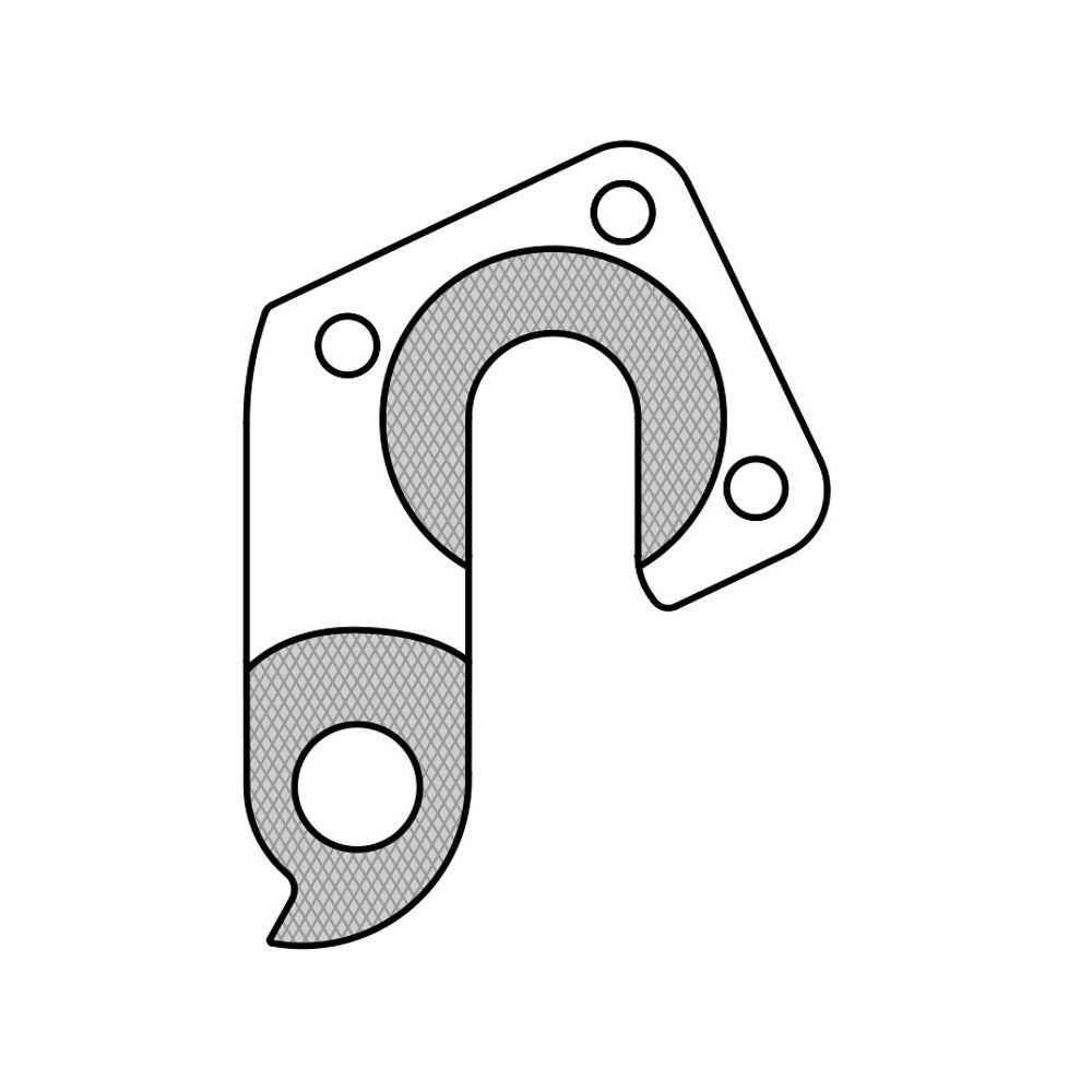 Patte de dérailleur Union GH-213 Ghost, Merida, Feutre