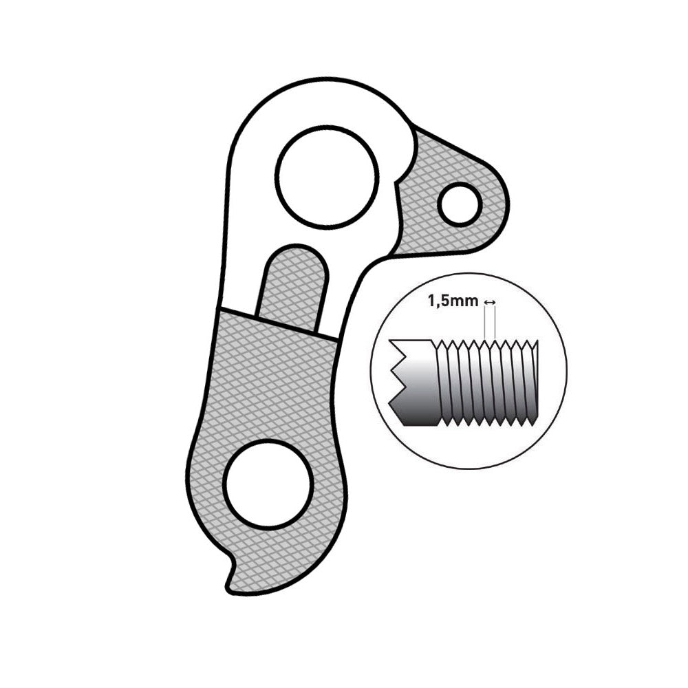 Patte de dérailleur Union GH-252 Bulls