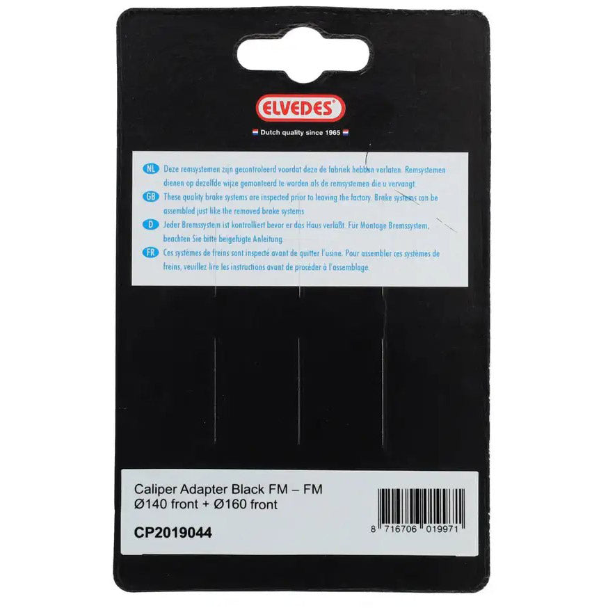 Remklauwadapter FM - FM ø140 voor ø160 voor