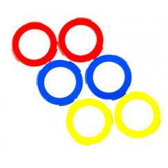 Magura Afdekkit voor remklauw blauw rood geel 6st. 2701239