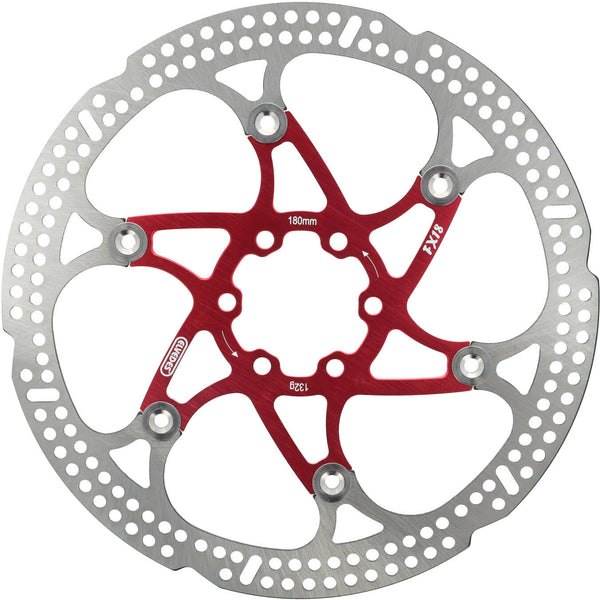 Elvedes rotor flottant 180mm 132g 6 trous + boulon rouge 2015151