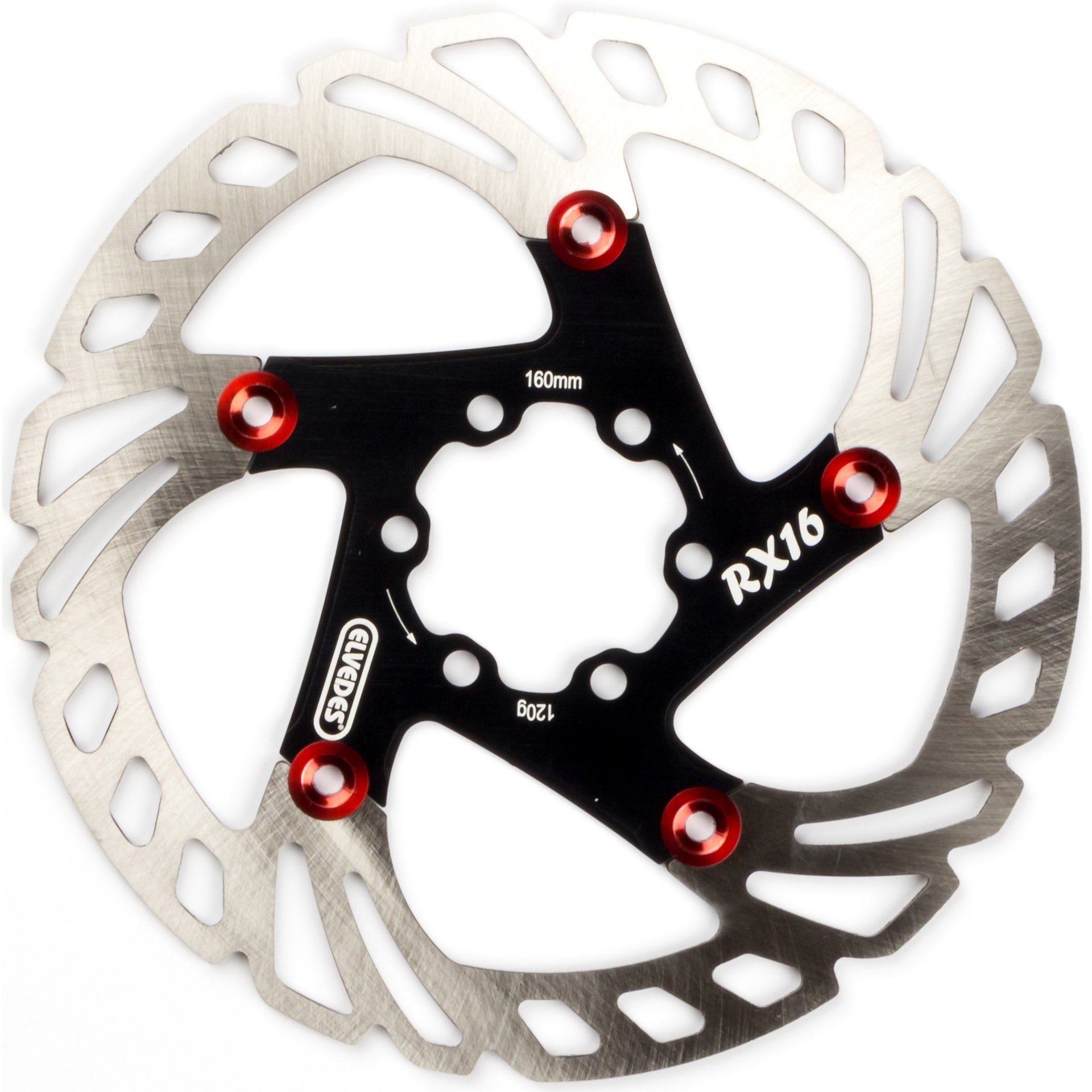 Elvedes RX16 zwevende rotor 160mm 120g 6 gaats+bout2015206