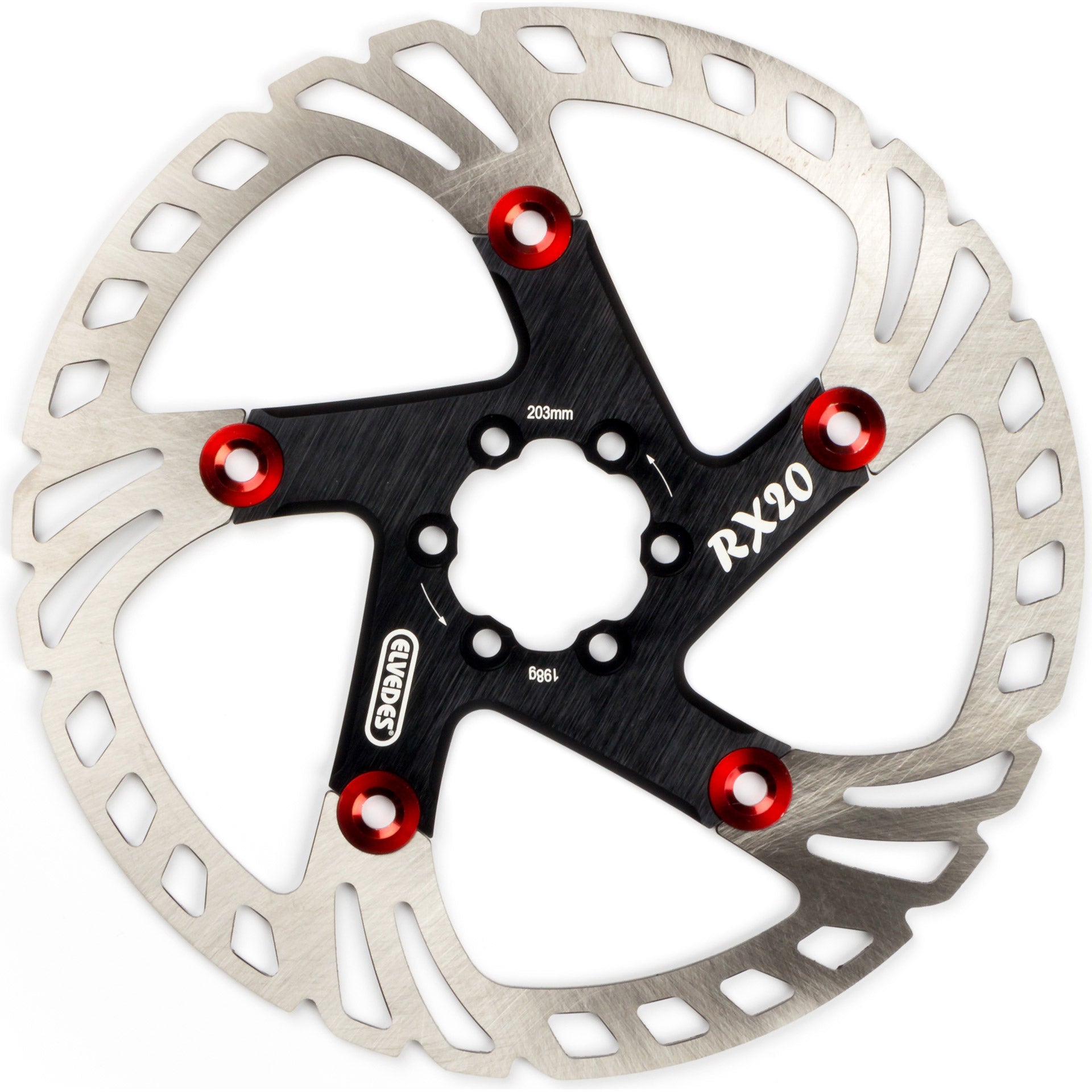 Elvedes RX20 zwevende rotor 203mm 198g 6 gaats+bout2015208