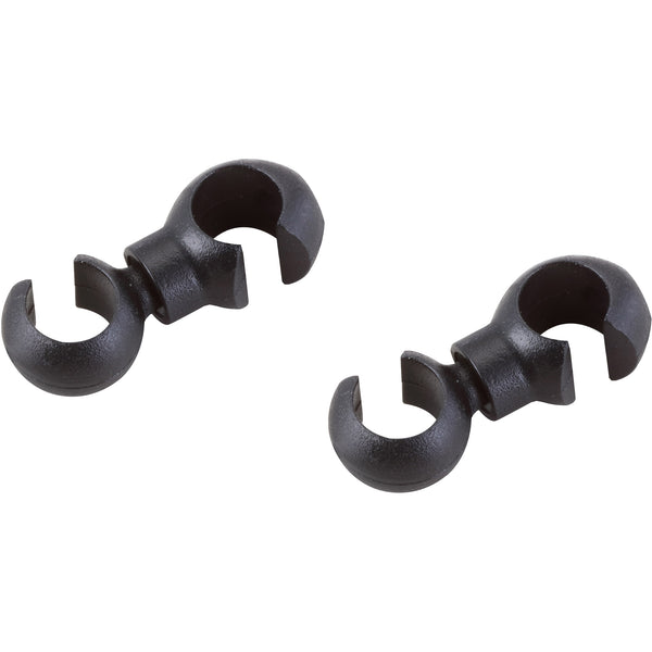 Crochets rotatifs Elvedes Ø4.3mm - 5.0mm PVC - noir (4 pièces)