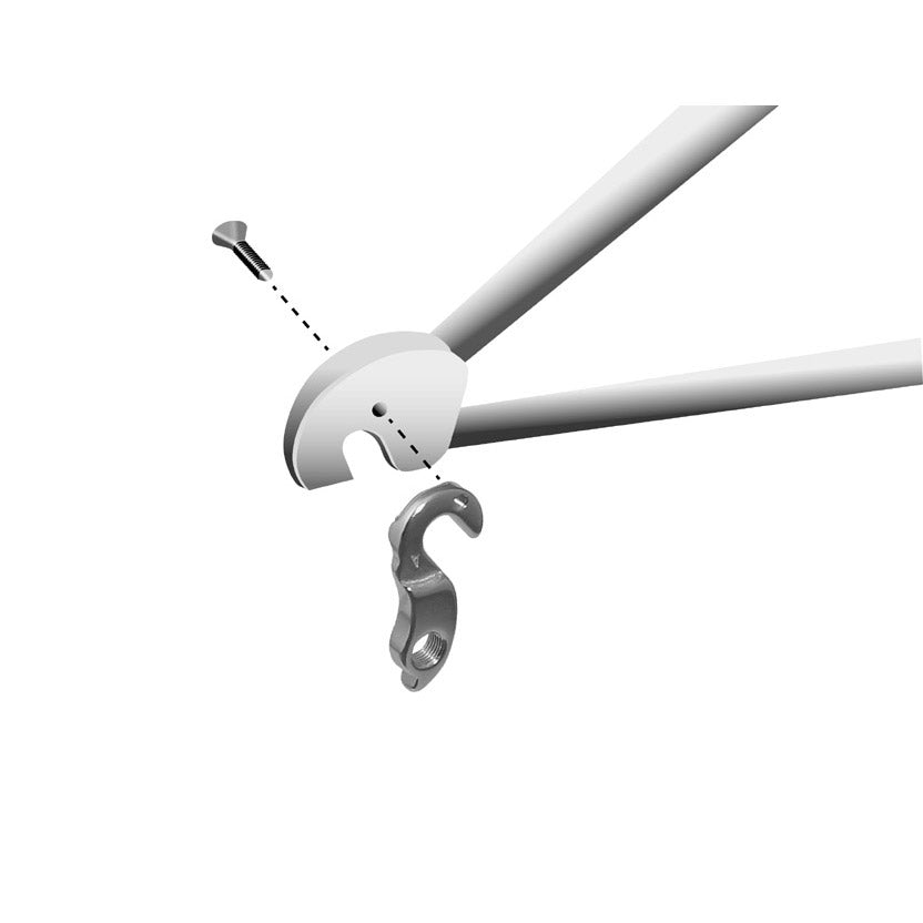 Union derailleurpad GH-049 met schroef M4x0,7