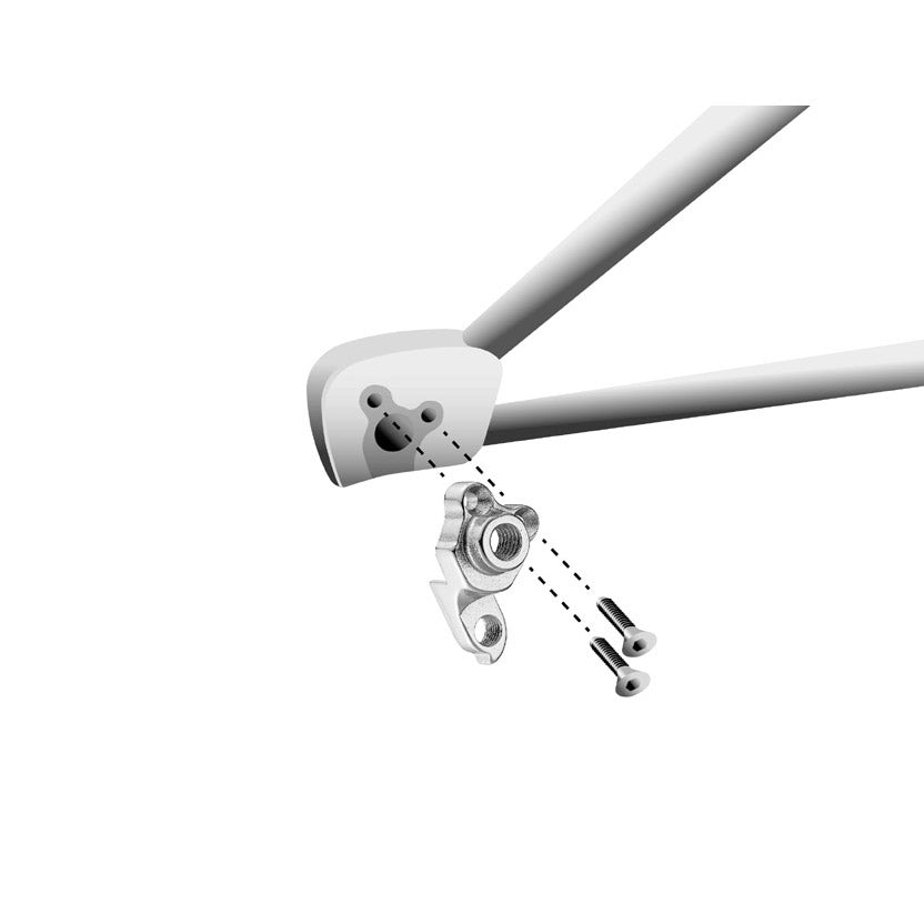 Patte de dérailleur Union GH-088 avec jeu de vis M5x0.8