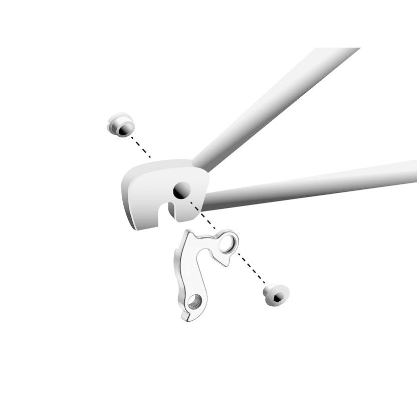 Patte de dérailleur Union GH-145 avec jeu de vis M8x0,75