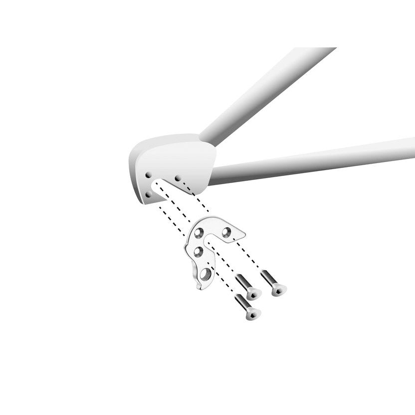 Patte de dérailleur Union GH-152 avec jeu de vis M5x0,8