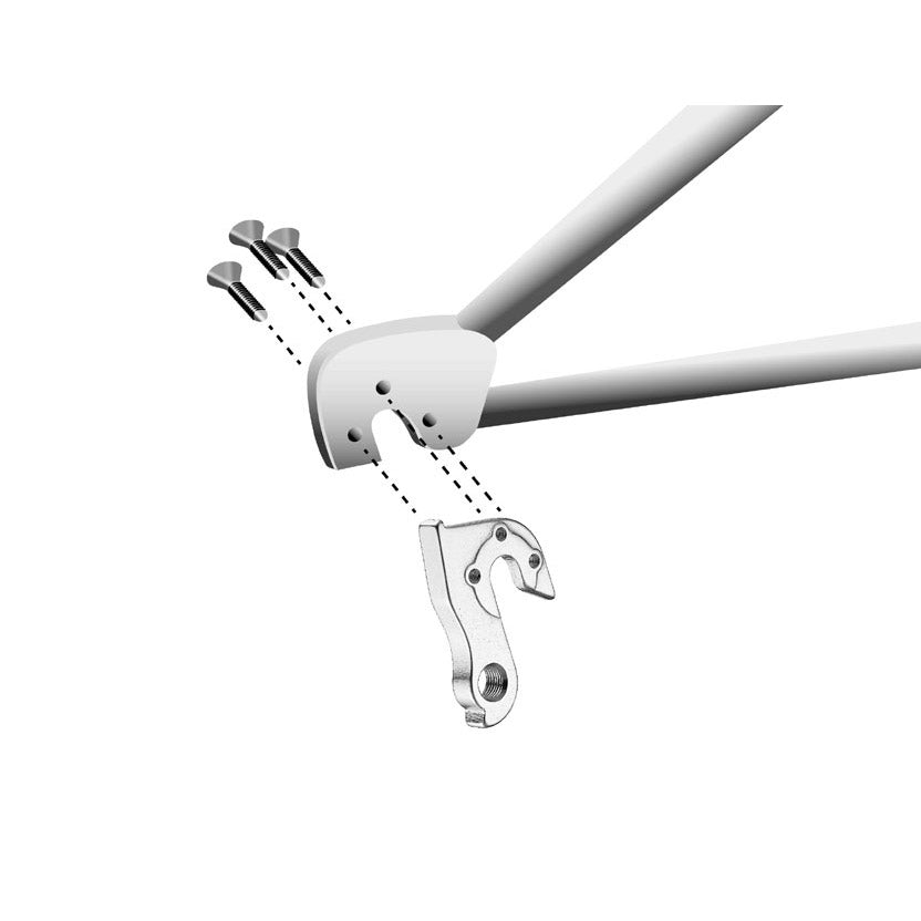 Union schaltauge dropout gh-168 incl. screws