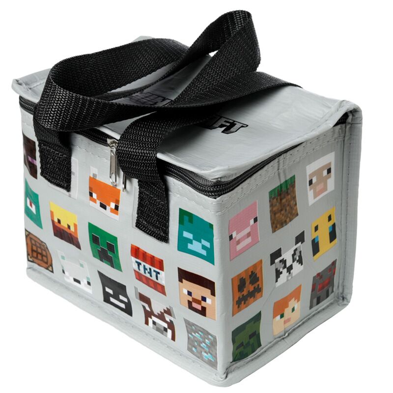 Union minecraft gezichten rpet duurzame koeltas lunchtas