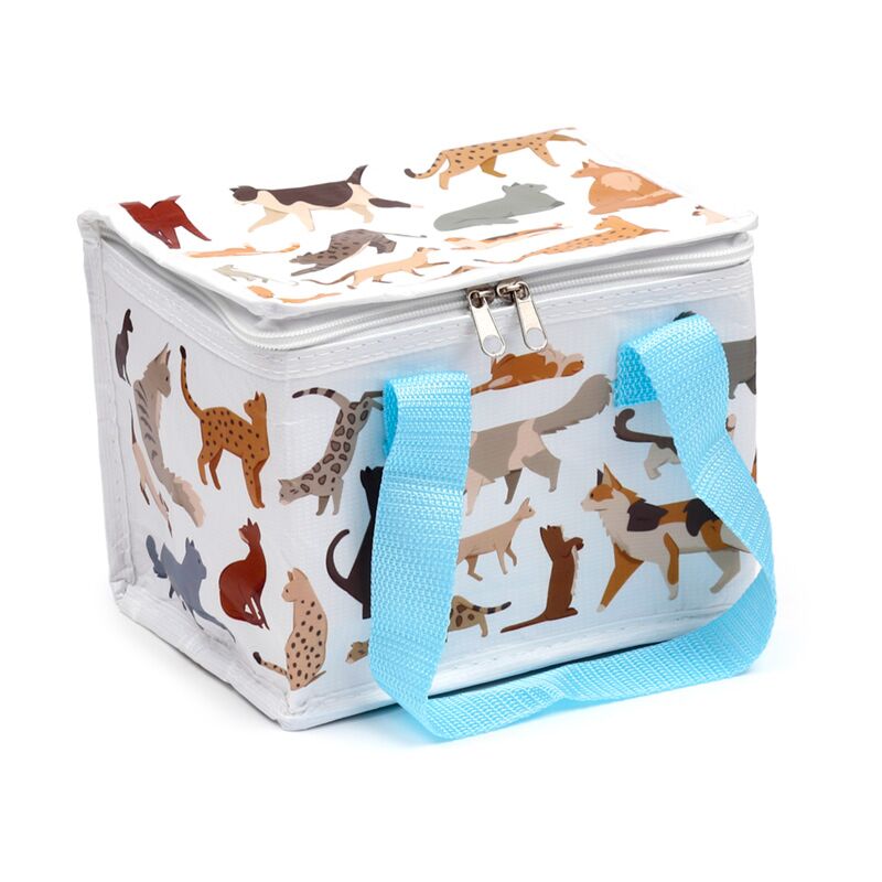Feline fijne kat rpet duurzame koeltas lunchtas
