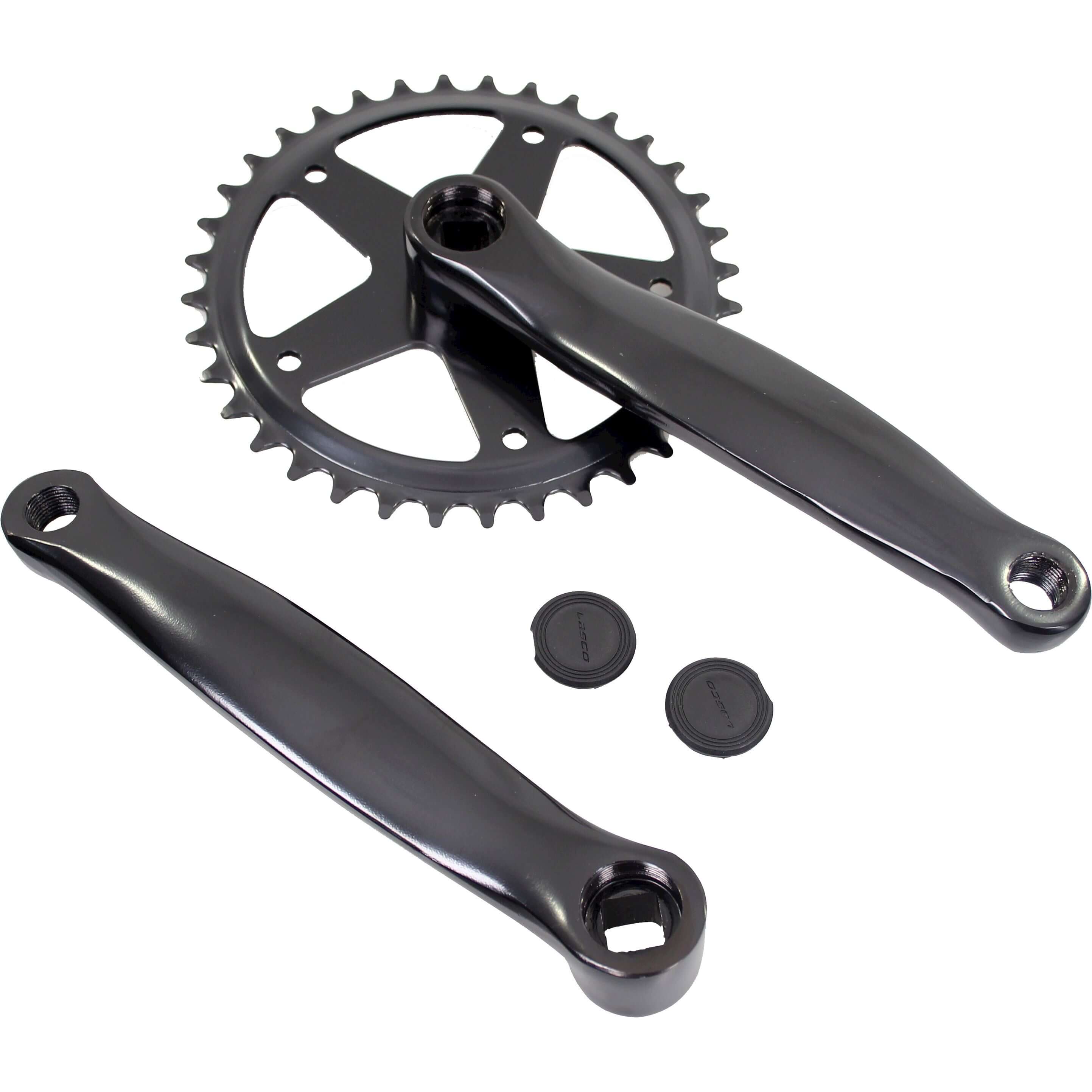 White label crankstel 36t ? 170mm jis alu zwart