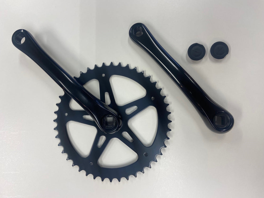Hzb crankset kettingwiel staal 44t 1 8 + 3 32 170 mm -1 mm zwart