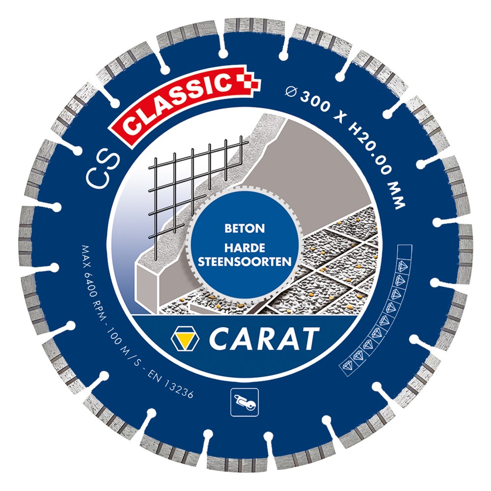 Carat diamantzaag beton ø400x25,40mm, cs classic - csc4004000 - csc4004000